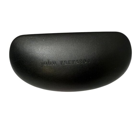 JOHN VARVATOS Eyecase Logo Hard Case Eyeglasses Sunglasses Holder - Picture 1 of 9
